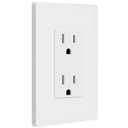 ENERLITES 10 Pack White Decorator Receptacle with Screwless Wall Plate, Standard Electrical Wall Outlet, 15A 125V, Self-Grounding, 2-Pole, 3-Wire, 5-15R, UL Listed, 61502-TR-WSID, Tamper Resistant