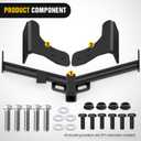 Nilight Class 3 Trailer Hitch 2 Inch Receiver Tow Hitch Compatible with 2006-2018 Toyota RAV4 Black Powder Coated