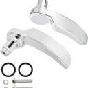 PBYMT Saddle Bag Latches Kit Steel Saddlebag Lid Lifters Handle Lever Fit for Harley Touring Road King Street Glide Electra Glide Ultra Limited 2014-2024, Chrome