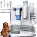 Dog Vacuum for Shedding with Max 3.4L Dust Bin, Hyper-Power but Super Quiet, 4 Professional Grooming Tools, Gift for Cat Pets Hair