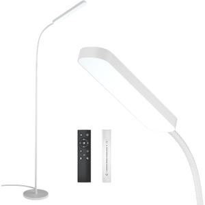 Wio-Mio Floor Lamps, 15w/1000lm Bright LED Floor Lamp with Stepless Adjustable 3000K-6000K Colors and Dimmer, Remote and Touch Control Reading Lamp, Adjustable Floor Lamp for Living Room