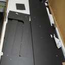 Washer Dryer Countertop, 54" x 27.55" 2-Tier Washer Dryer Topper with Edge, for Laundry Room Organization Black