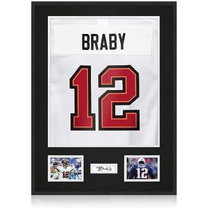 Aluminum Jersey Frame Display Case 1 Pack, Lightweight & Durable Metal Jersey Frame with Mat, Pinboard, Shatterproof Plexiglass & Hanging Kit for Football Baseball Basketball Soccer Hockey Shirt