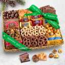 A Gift Inside Happy Holidays Chocolate Caramel and Crunch Grand Gift Basket (EXP 09/25/26)