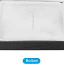 PATIKIL Plant Pot Saucers 6.3 Inch, Ceramic Square Flower Drip Tray for Indoor Outdoor, Black