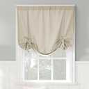 Archaeo Washed Cotton Window Tie-up Shade , 42" x 63", Oatmeal