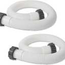 2 Pack 1.5" Pool Filter Pump Hoses, 40" Replacement Hoses for Above Ground Pools, Compatible with 15002500 GPH Filter Pumps, Sand Filters & Saltwater Systems