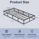 10 Inch High Profile Twin Box Spring, Heavy Duty Metal Frame Mattress Foundation with Fabric Cover, Easy Assembly, Noise-Free (10 Inch, Twin)