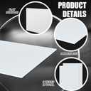 Threehoney 1 Pcs White HDPE Sheet 1/4" Thick 12 x 48 Inch, HDPE Plastic Sheet High Density Polyethylene Board Flexible Solid Plastic Block for DIY Projects Crafts Machining Home