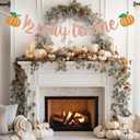 10 x Pumpkin 1/2 Way to One Banner, Fall Half Birthday Decorations Girl, Happy 6 Months, Little Pumpkin Baby Shower Birthday Party Decorations, Rose Gold Glitter