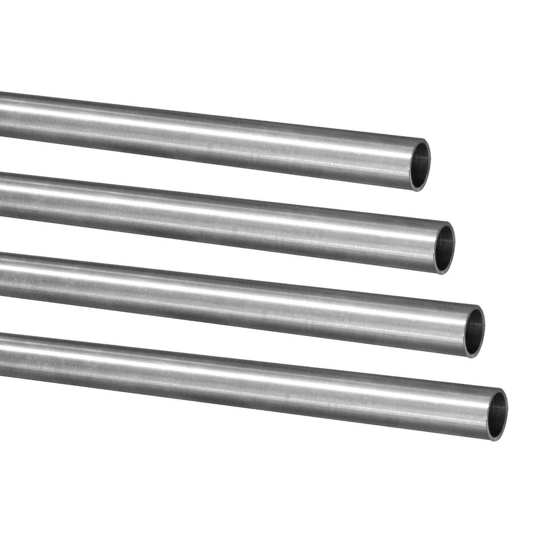 3 x YTKavq 5/16"OD 304 Stainless Steel Tubing, 1mm Wall Thickness, 10 Inch Length Round Metal Tube for Industrial, Automotive, and Plumbing Applications(4 Pac)