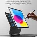 ESR iPad 11th(A16, 2025)/10th Gen Case with Keyboard, Magic Keyboard Case with Backlit Keys, Easy-Set Floating Cantilever Stand, Precision Multi-Touch Trackpad, Black