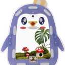 Magnetic Acrylic Jumping Spider Enclosure with Mushroom House, Easy-Feed Hole & Front Opening  Terrarium for Tarantula, Mantis, Beetle, Gecko, Hermit Crab, Reptile Habitat