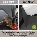 Muslogy Mud Flaps Splash Guards Compatible with Toyota Tacoma 2024 2025 2026 Accessories Front and Rear Mud Guards 4PCS No Drilling Heavy Duty Fender Mudguards Kit with Hardware Accessories
