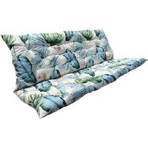Porch Swing Cushions, Outdoor Cushions for Patio Furniture with Backrest, Thickened 4" Swing Cushions for Outdoor Furniture, for Porches, Patios, Outdoors and Gardens (Hawaii,60x40)
