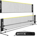 BAGAIL Badminton Net, Height Adjustable Kids Volleyball Net, Foldable Nylon Net 10 ft/14ft/17ft Wide, Tennis Net, Small Pickleball Net for Backyard Game and Indoor Outdoor Use, Easy Setup
