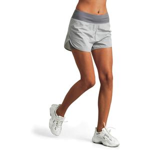 M MOTEEPI Womens High Waisted Workout Athletic Shorts 2 in 1 Active Running Gym Shorts with Spandex Liner Pockets Grey X-Small