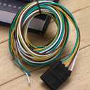 NEWSUN 10FT 3M Long Premium Extendable Trailer Wire Harness 4-Way Flat 4-Pin Silver Plated Copper Wiring Connector, Female end, Long-Lasting, Robust & User-Friendly