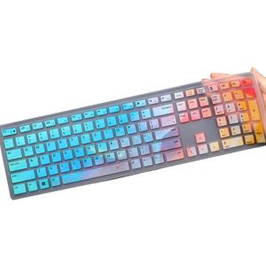 Keyboard Cover for Dell Pro KM5221W KM7321W & Pro KB500 Keyboard, Dell Pro KM5221W Desktop Keyboard Cover Protector-Colorful