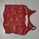 WDIRARA Women's Cut Out Lace Crop Bustier Corset Tank Top Sexy Going Out Party Club Tops Size XS-S