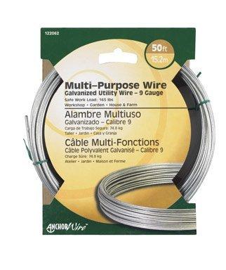 Hillman 50 ft. L Galvanized Steel 9 Ga. Wire