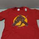 Brick Wall Hockey Goalie T-Shirt, Cranberry Red, Large