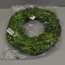 Preserved Boxwood Wreath 16 inches Home Decoration Full Green Indoor Dcor for Halloween, Christmas Wedding All Seasons Home Decor (Wreath, 16")