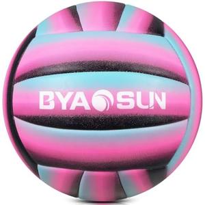 BYAOSUN Soft Official Volleyball for Indoor Outdoor Beach, Size 5 Training Volleyball for Beginner Teenager Adult