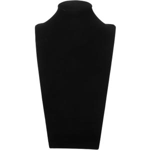 GLEAVI Velvet Jewelry Bust Display Stand High Necklace Earring Organizer for Retail Home Show Soft Velvet Sturdy Minimalist Design Stackable Portable