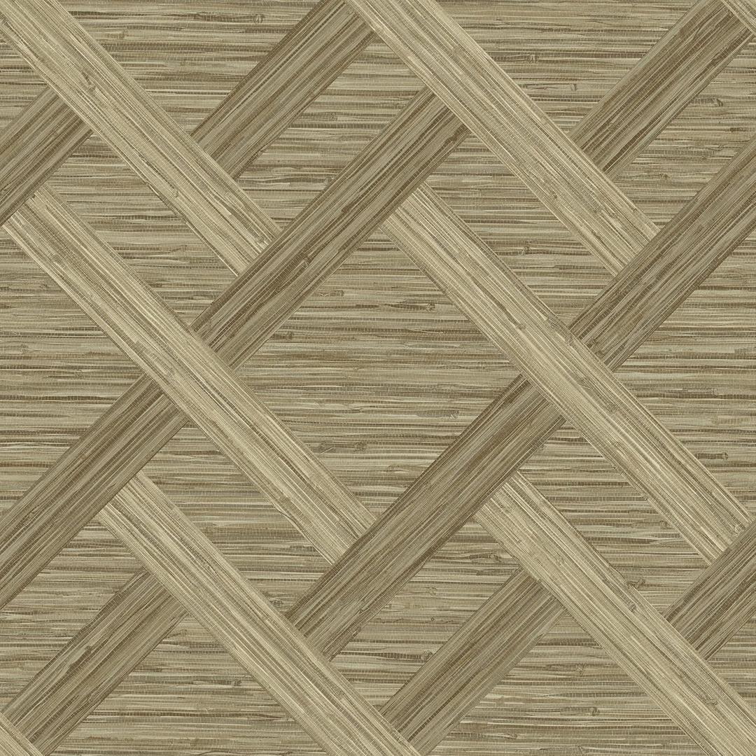 Surface Style - Peel and Stick Wallpaper, Texture Wallpaper for Bedroom, Powder Room, Kitchen, Self Adhesive, Vinyl, 30.75 Sq Ft Coverage (Java Weave Collection, Latte)