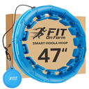 FIT ON FORM Infinity Weighted Hula Fit Hoop for Adult Weight Loss, 2 in 1 Smart Fitness Exercise Hoop for Women Abs Workout, 24/28/32 Detachable Knots