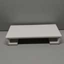 Monitor Stand Riser, Klearlook Foldable, Height Adjustable Computer Stand, Desk Shelf Riser with Storage Drawer &Tablet Phone Stand for Desktop, Laptop (White)