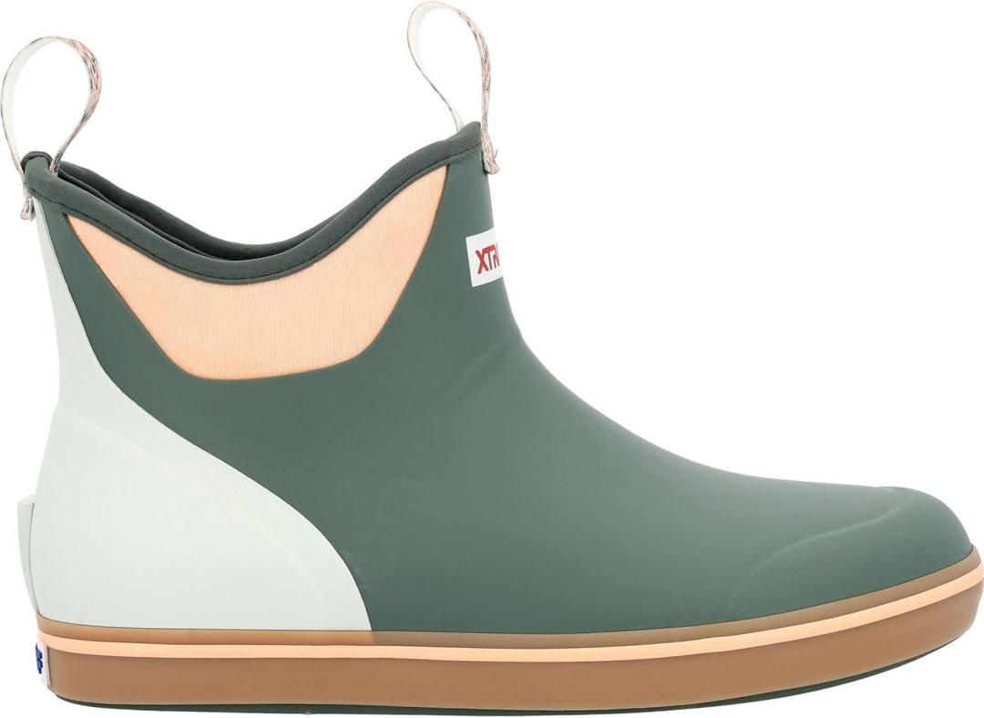 Xtratuf Women's 6 in Ankle Deck Boot, Garden Green, Size 6(M)