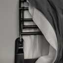 KOKOSIRI Bath Towel Rack with Double Towel Bars Bathroom Towel Shelf 24 Inch Towel Holder Wall Mounted Stainless Steel, Matte Black, B6005BK-L24