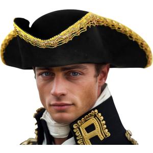 HOMELEX Pirate Hat for Women & Men Colonial Tricorn Halloween Adult Revolutionary war Costume Accessory