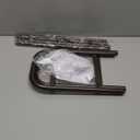 Gonfoam 2-Tier Expandable Shoe Rack,Adjustable Shoe Shelf Storage Organizer Heavy Duty Metal Free Standing Shoe Rack for Entryway Closet Doorway (Black)