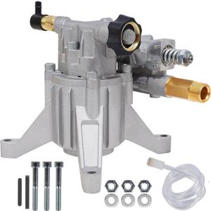 Biswing Pressure Washer Pump, 7/8" Shaft Vertical Plunger, 3400 PSI Max, 2.5 GPM, Replacement Pump for Gas Power Washer, Rear Facing Inlet/Outlet