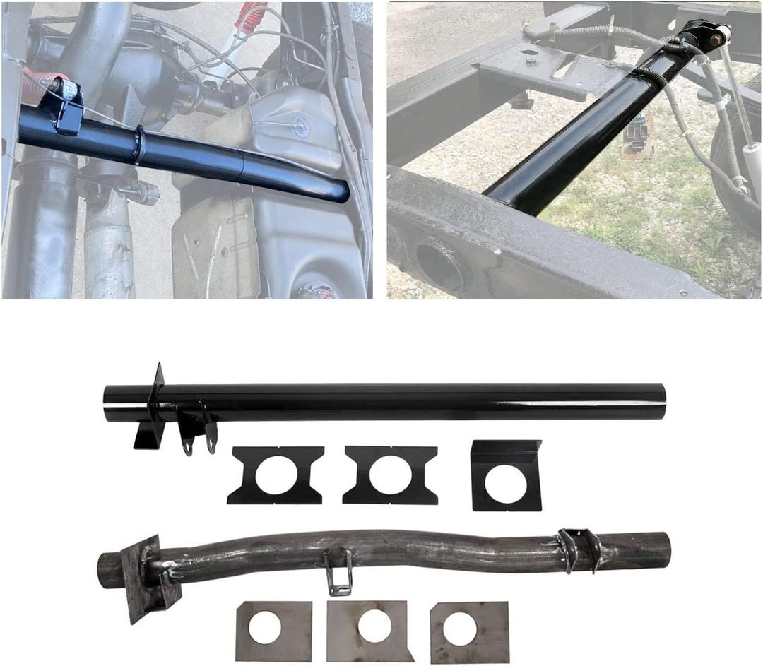 ECOTRIC Rear Tank Support Crossmember and Rear Shock Mount Crossmember Compatible with 1999-2006 Chevy Silverado/GMC Sierra 1500 2500 2500HD Included 2 Packages