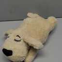 3T GROUP Heartbeat Puppy for Dogs Heartbeat Toy Sleep Aid for Puppy Essentials Heartbeat Stuffed Animal Toy Plush Pillow Pet Anxiety Relief Calming Aid Behavioral Training Toys(Beige)