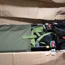 TIMBER RIDGE 47"L Collapsible Folding Wagon with Tailgate, 550lbs Heavy Duty Beach Wagon with All-Terrain Big Wheels, 250L Foldable Utility Wagon Cart for Sand Camping Sports Shopping, Green