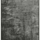 RUGGABLE Washable Modern Runner Rug  Impasto Greyscale 2.5x7, Stain-Resistant, Non-Slip Hallway Runner  Machine Washable Rug for Hallway, Entryway, Living Room & Kitchenwith Standard Pad