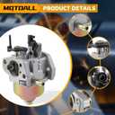 MOTOALL Carburetor Huayi with Gasket For Cub Cadet Troy Bilt, MTD 951-14423 5X65RU Lawnmower Carburetor for for Cub Cadet Troy Bilt ST100 LE100 SC100 SC300 SC500 TB105 TB120