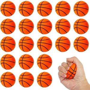 40PCS Mini Basketball Stress Ball for Kids and Adults, 2 Inch