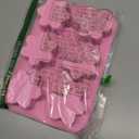 2PCS Thickened Snowflake Soap Molds, 6-Cavity Snowflake Silicone Molds for Soap Making, Snowflake Design for DIY Christmas Wax Melts, Ice Cubes, Chocolate Bar, Bath Bomb, Soap