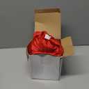 Tegeme 6 ft Christmas Hot Cocoa Tablecloth Hot Chocolate Supplies Spandex Fitted Tablecloths Fitted Supplies for Christmas Holiday Birthday Party Folding Tables(Red Solid Color)