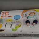Bright Starts Baby Bouncer Soothing Vibrations Infant Seat - Removable -Toy Bar, Nonslip Feet, 0-6 Months Up to 20 lbs (Safari Fun)