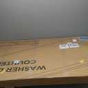 Avana (100% Natural Solid Wood Washer Dryer Countertop  Black Pine Laundry Countertop with Raised Edges, 54 x 27.5 Counter Top for Washer and Dryer, Laundry Room Organizer & Tabletop