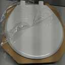 Mayfair Cassel Slow Close Toilet Seat, Easy Clean, Non Slip Premium Wood Seat, Easy Install, Made in USA, Round, White