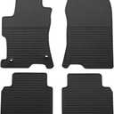Car Floor Mats Custom Fit for Honda Accord 2008-2012 BlackRubber Auto Liner Mats All Weather Protection Odorless