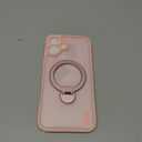 FNTCASE for iPhone 16 Plus Case: [360 Spin Magnetic Stand] [Compatible with Magsafe] [Screen Protector] Translucent Matte Military Grade Shockproof Full Camera Protective Phone Cover - Pink
